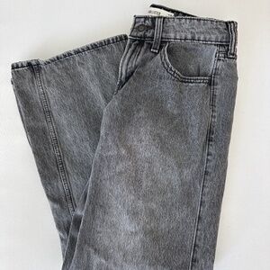 Hollister Low- Rise Baggy Black Washed Jeans | size 0R W25